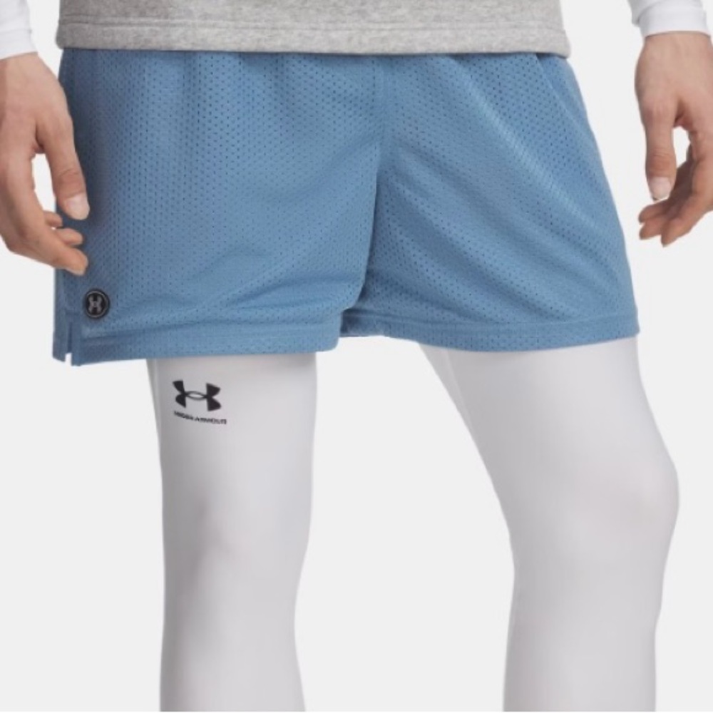 Under Armour Mesh Blue Athletic Shorts